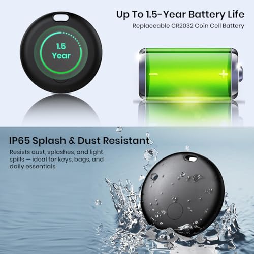 Image of InCard SeekTag Smart Tag Tracker for Apple & Android (Google Hub & Find My) Bluetooth Tracker for Kids Item Finder for Keys Wallet Luggage, Replaceable Battery, Sound Map Alerts, Smart Tag Device