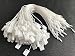950 PCS White String Hang Tag Fasteners CSC@C White Nylon String White Hanging String White String Hang Tag String with Push Locker String Snap Lock White Tag Strings