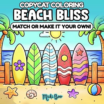 Beach Bliss CopyCat Coloring Book