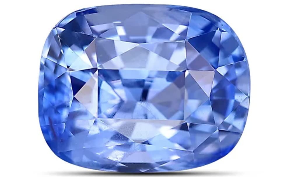 GenericBluDiamond 8.25 Carat Neelam Stone Original Certified 9.06 Ratti Blue Sapphire Stone Cylone aaa+ Semi Transparent शनि रतन Cushion Cut Nila Pukhraj Ratan नीलम पत्थर Nila Nag Indraneelam Stone Srilankan for Jewelry Making