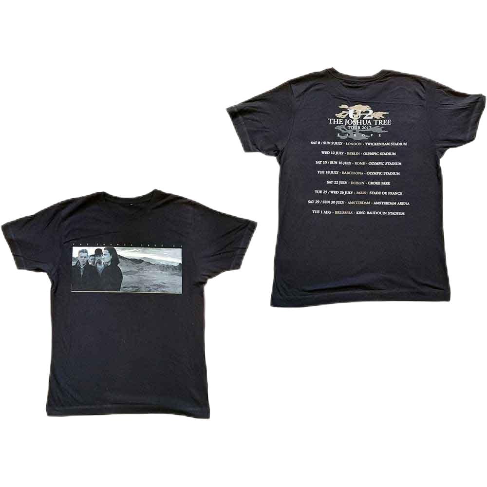 Rock Off Officially Licensed Products Men's Black U2 Joshua Tree Photo Official Tee T-Shirt Unisex (X-Large)