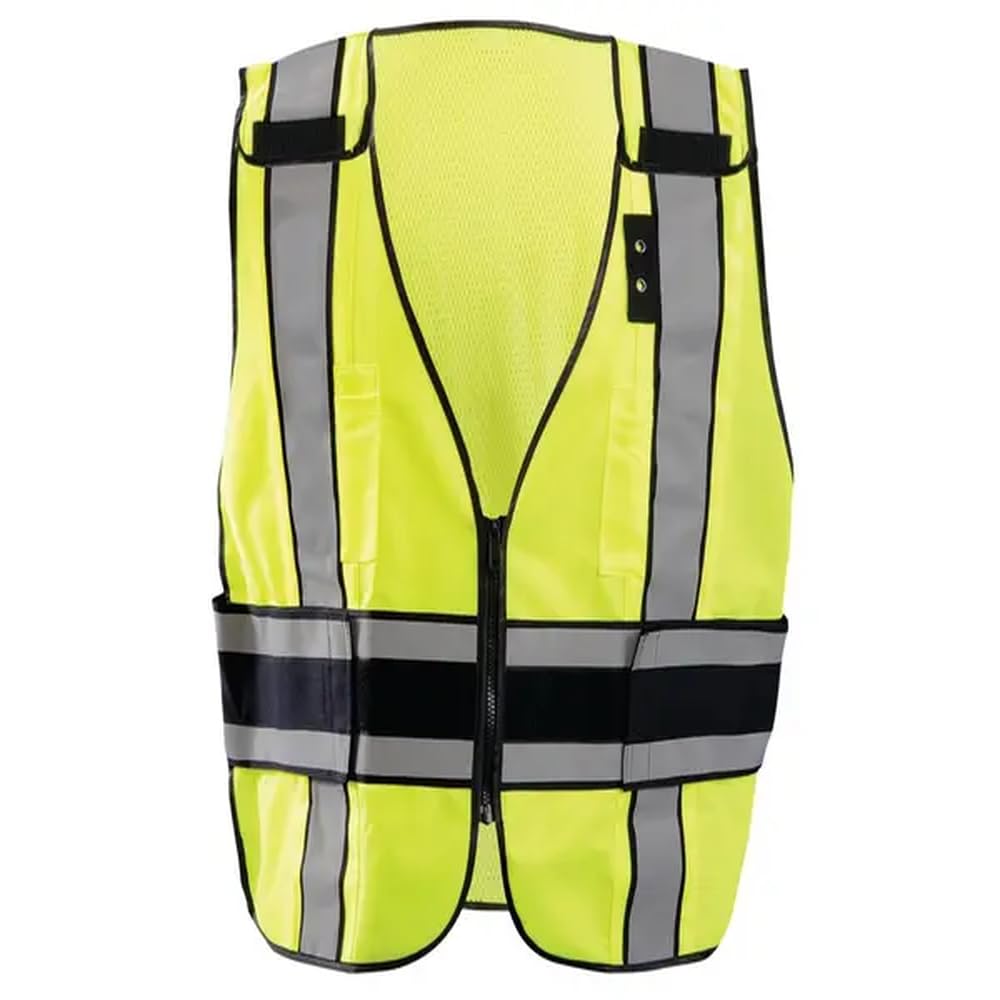 OccuNomix LUX-DPS-DOR Yellow Medium Polyester Mesh High-Visibility Vest 021844-61659