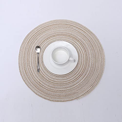 Sets de table ronds en coton tressé de haute qualité pour décoration de table moderne