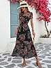 GothDark Women's Summer Floral Mesh Ruffle Dress S... #3
