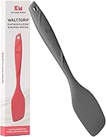 Vista 8 de Kitchen Mama WaltzGrip - Espátula de raspado de silicona platinada: resistente al calor, sin costuras, antiadherente para utensilios de cocina