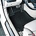 OMAC Floor Mats Fits Land Rover Discovery Sport 2015-2022 Black | Front & 2nd Row Seat 3D Liner Set | All Weather Costum Fit Heavy Duty | Car SUV Automotive Accessories