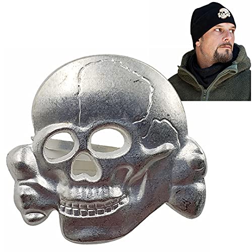 suiwoyou Skeleton Skull Badge Metal Pin Brooches Medal Hat Badges Clothes Accessories Corsage Pins for Clothes Hat Backpacks