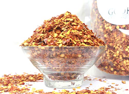 Image of Godka Red Chilli Flakes Seasoning /Chilli Flakes seasonings for Pizza /Chilly Flakes,100g