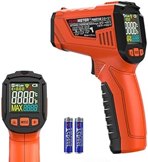 Infrared Thermometer, COCZOW Non-Contact Digital Laser Temperature Gun with Color Display -581022(-50550) Adjustable Emissivity for Kitchen Cooking and Industrial