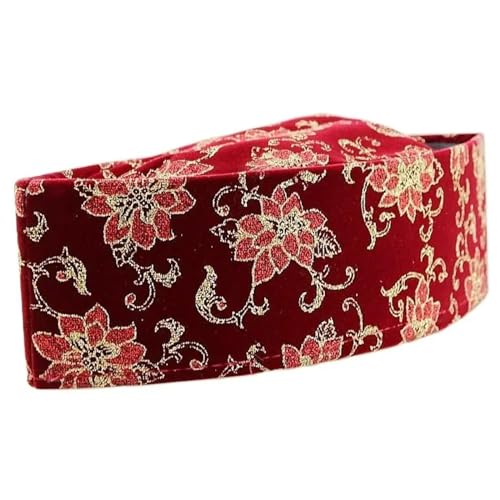 lxuebaix Occasioni Culturali Cappello Musulmano Ricamo per Adulti Cappello da Barca Islamico Cappello per Preghiera per Culto all'aperto Unisex per Adulti Cappello Tradizionale