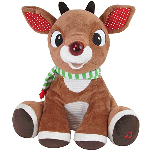 50th Anniversary Rudolph The Red-Nosed Reindeer Light Up Musical X-Mas Plush