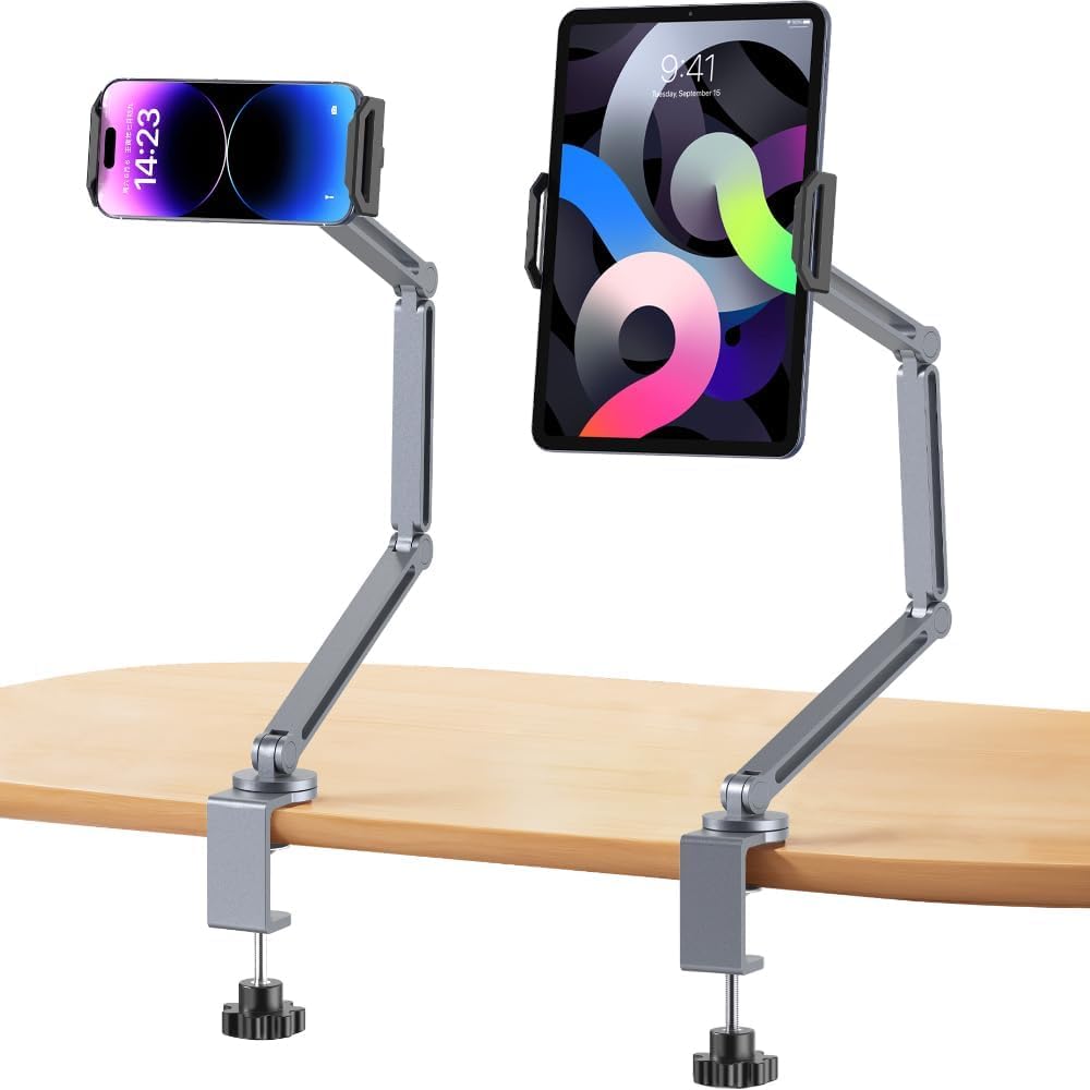 Support Tablette Lit, Support Réglable En Col De Cygne Pour Ipad Pro 12.9, 10.5, 9.7, Ipad Air