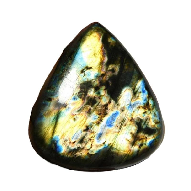 Cabochon labradorite violette trillion 35x31mm pour création de bague