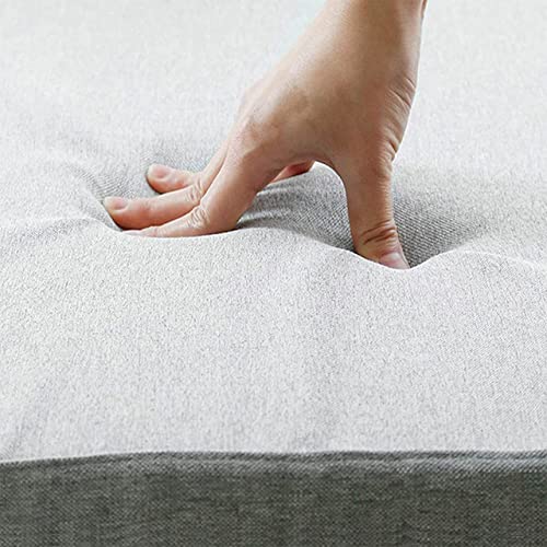 Coussin de banc de jardin marron 100 cm pour balancelle de terrasse extérieure