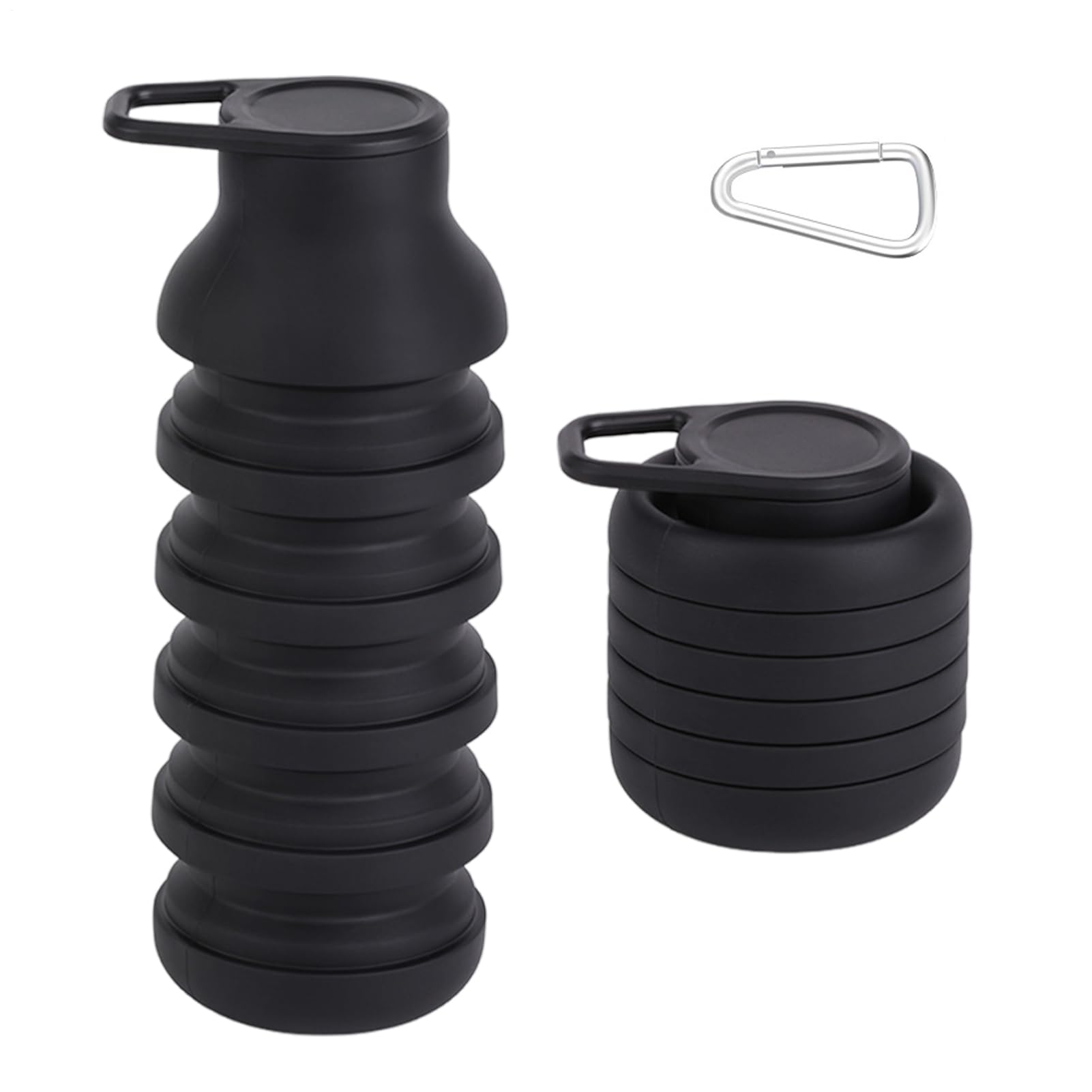 Gourde en silicone pliable légère 600 ml pour extérieur avion