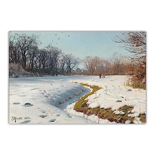 Kit peinture 5D Peder Mork Monsted broderie diamant paysage neige