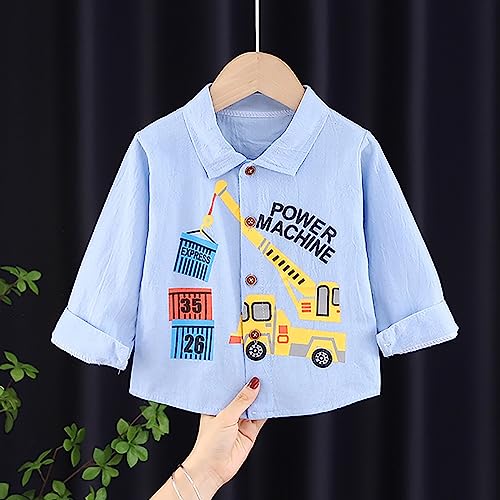 Toddler Valentine's Day Tops 3 to 8 Years Kids Baby Boys Summer Blouse Casual Loog Sleeves Blouse Doll Collar2