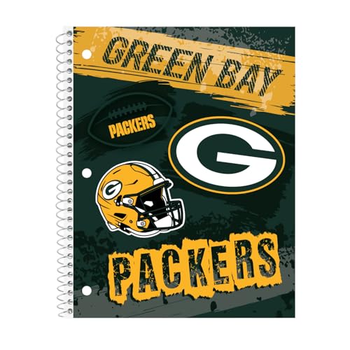 Cuaderno de espiral Green Bay Packers para apuntes universitarios y organización de oficina