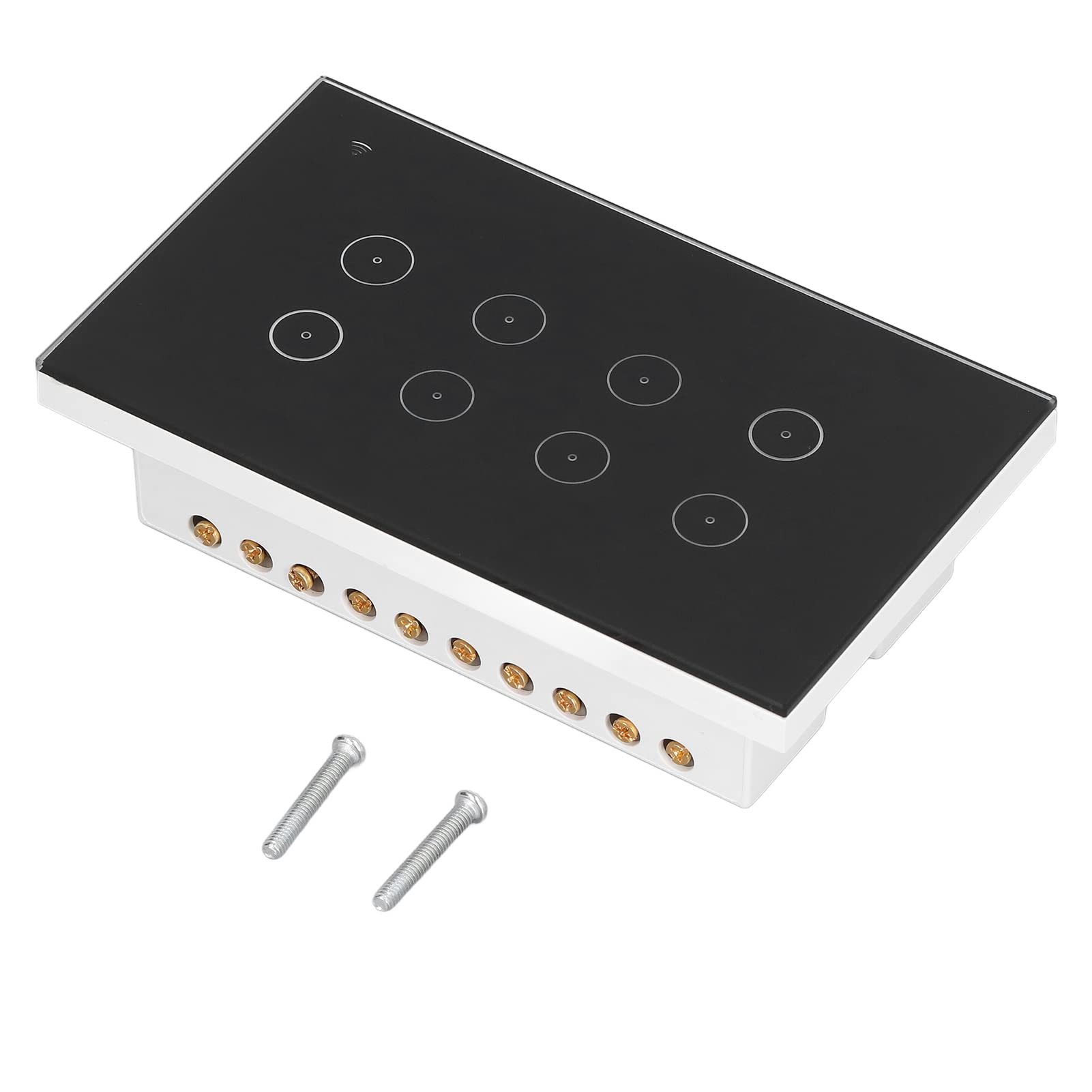 Marhynchus Interruptor de Pared WiFi Inteligente de 8 Bandas, Interruptor Táctil con Control Remoto con Control de Aplicación de Voz, para Apartamento de Hotel de Oficina en Casa