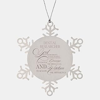 Bible Verse Dental Researcher Ornament, Dental Researcher God, Grant Me The Serenity to Accept The Things I Cannot Change, Personalized Gifts for Dental Researcher, Bible Verse