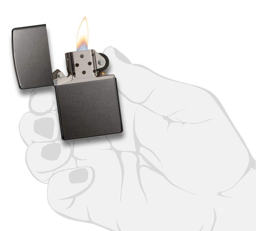 Zippo Isqueiro de bolso cinza, padrão | Amazon.com.br