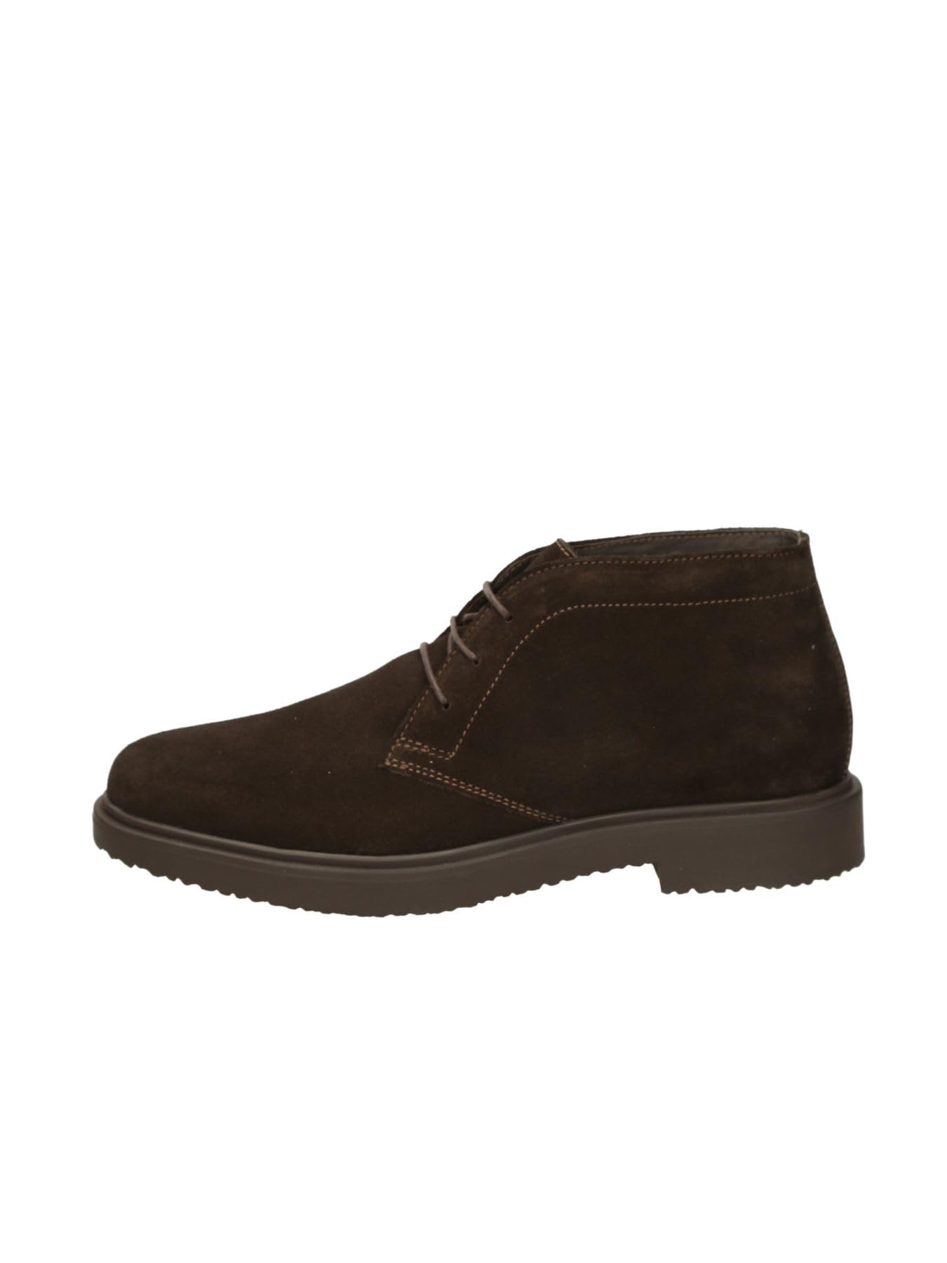 Geox Hombre Dk Coffee Herren U Massimiano A - Botines, Marrón Oscuro, 41 Eu