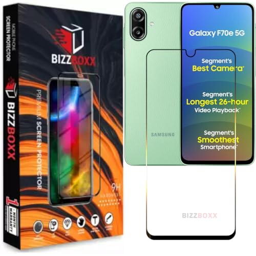 Image of Tempered Glass For Samsung F70e 5G Screen Protector Guard - HD Clarity, Anti-Fingerprint Screen Guard (Sam F 70e - 6.74 inch) With Installation Kit - Pack of 1