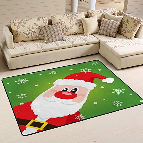 Tapis de Maison en Polyester Durable Grand Format 72X48 Pulces Design Noël Moderne