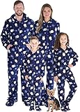 SleepytimePjs Family Matching Fleece Penguin Onesie Hooded Footed Pajama, Penguin, Kid's 8