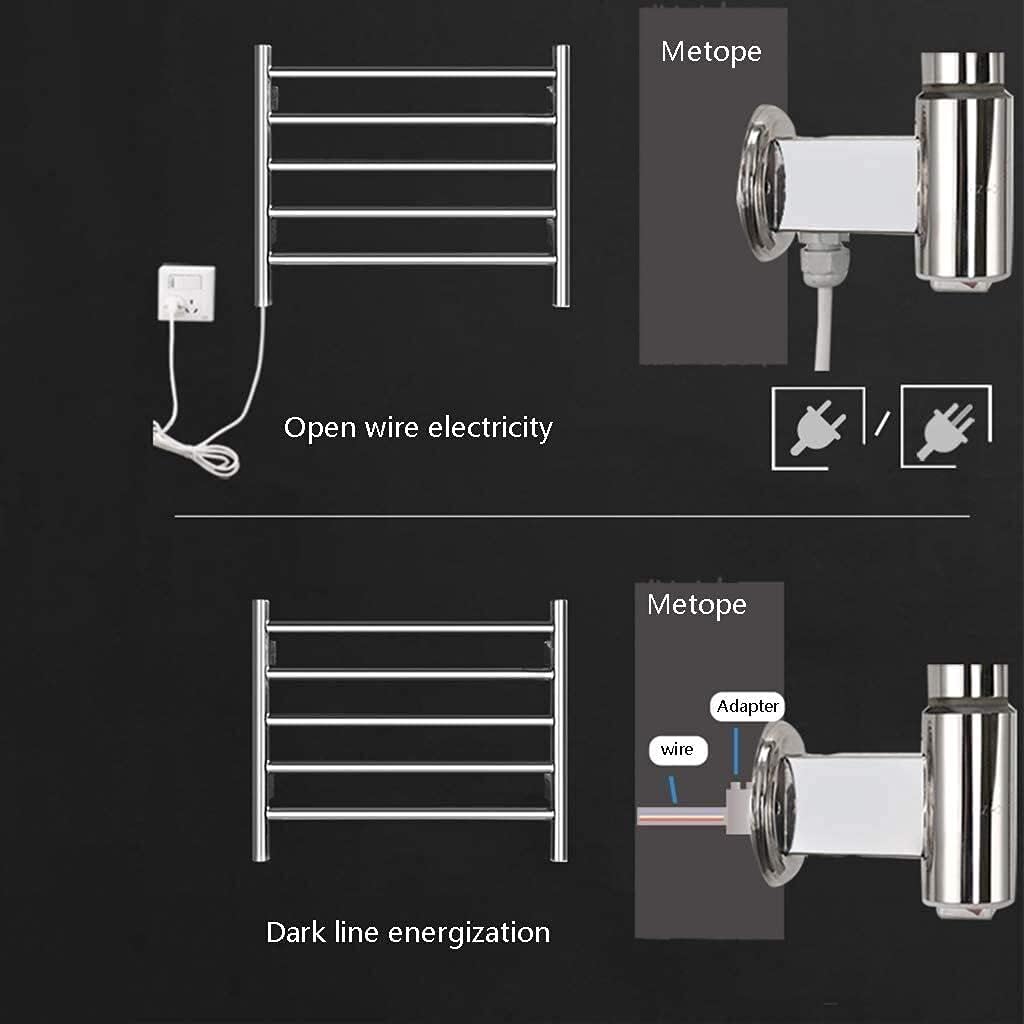 Towing Warmers Wall Stainless Steel Electric 400 * 600 mm 5 Bar Home Bathroom Towel Rack Radiator Warm Clothing and Towel