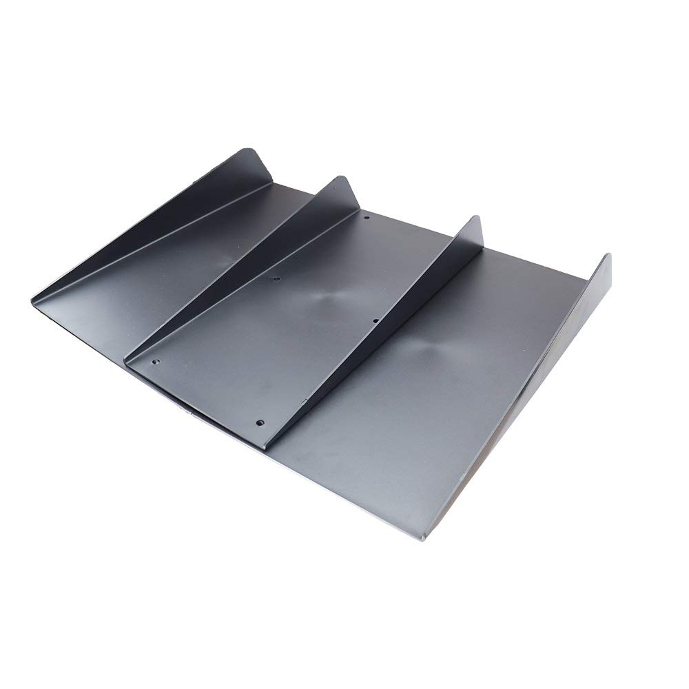 Universal Schwarz ABS Auto Heckspoiler Dekoration Fin 4 Flossen Diffusor Heckstoßstange Diffusor Lippe 22 X 21 Stoßstangenlippenabweiser