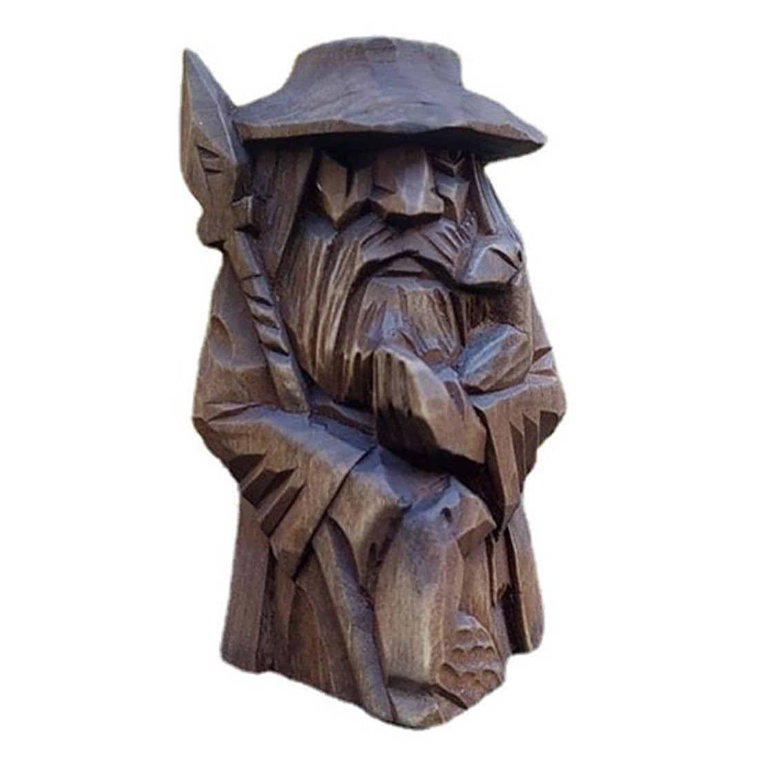 Norse Gods Statues Desktop Decor - Norse Viking Mythology Figurines Odin Thor Tyr Ulfhednar Statue Nordic Pagan Resin Ornaments Art for Home Office Decoration(B)