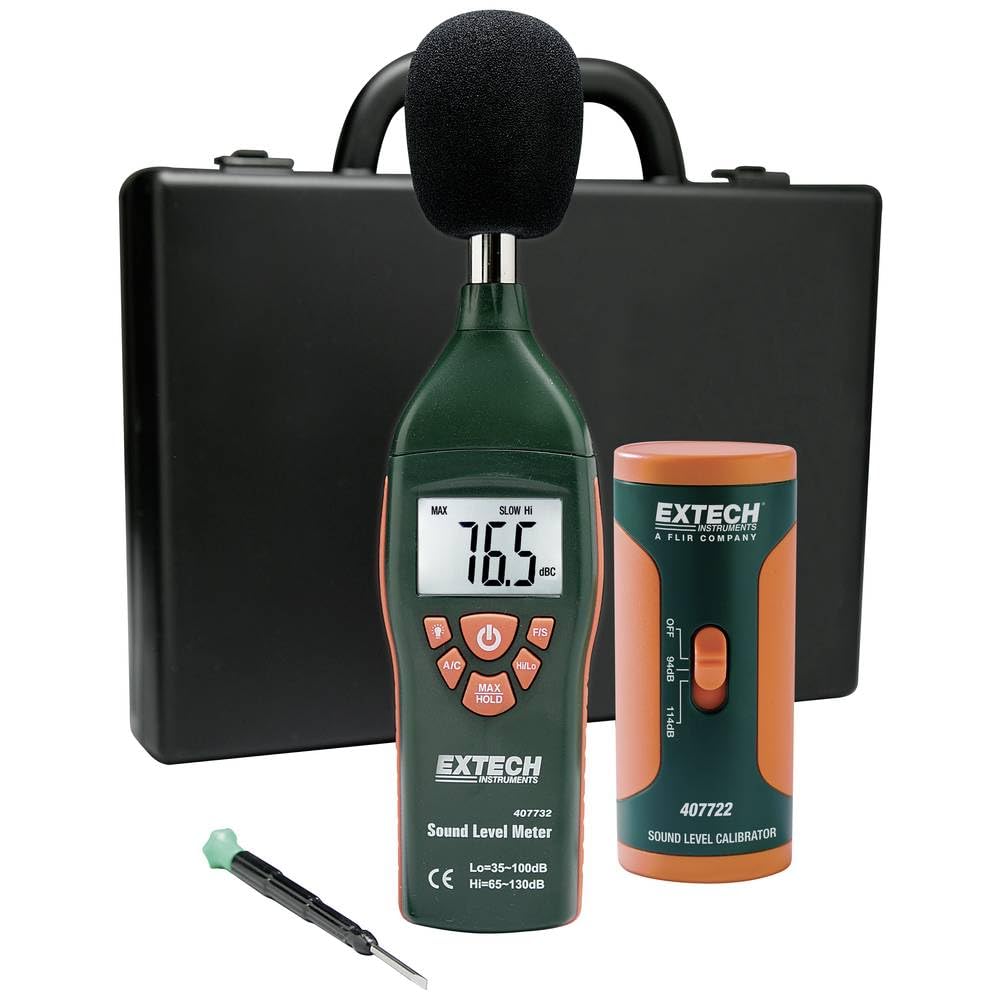 Extech 407732-KIT Kit De Sonomètre Basse/Haute Gamme