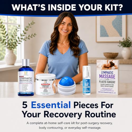 Image of Bruizex Lymphatic Drainage Recovery Kit - Oil, Cream, Roller & Scar Gel