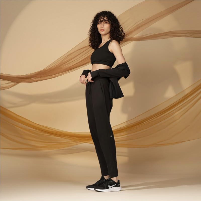 Image of BlissClub Women Mid Rise Tapered Casual Pants