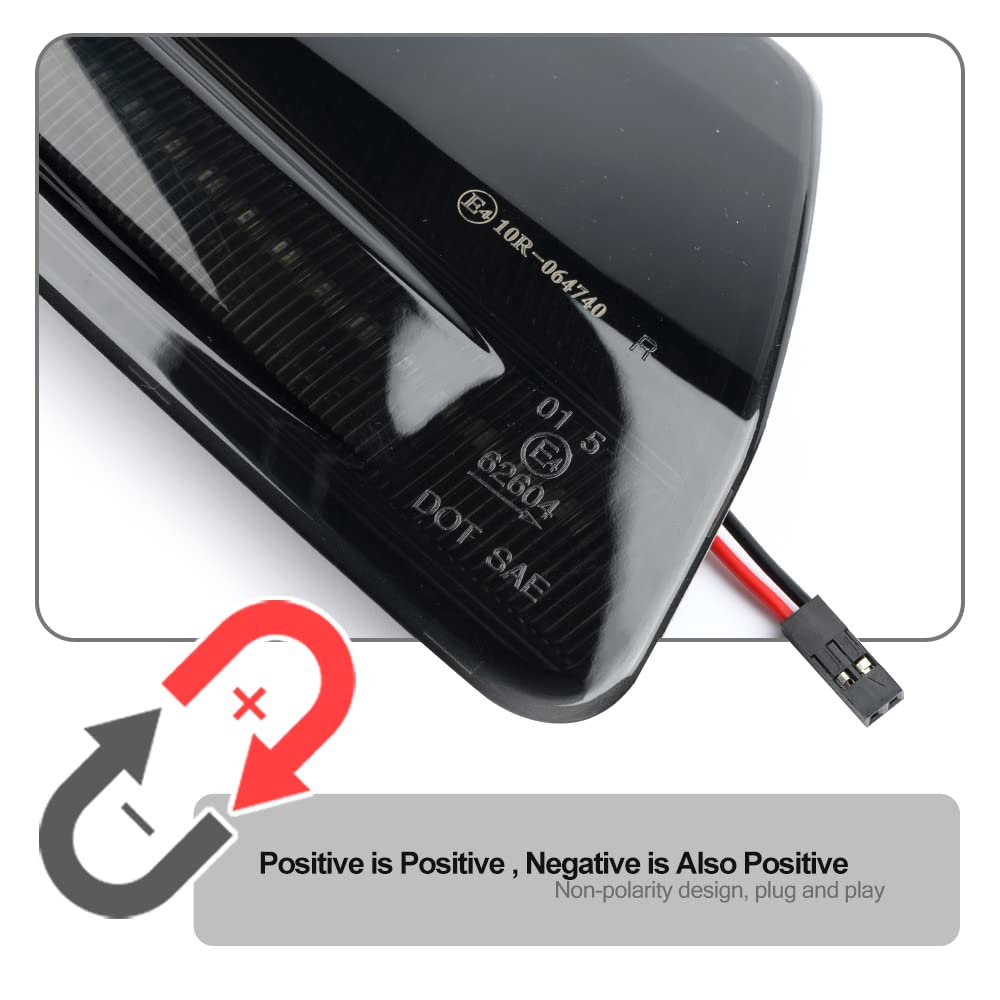 Dynamische LED-Außenspiegelanzeige Sequentieller Blinker Fließender Seitenspiegelblinker für M-ercedes Benz C-Klasse W204 / S204 C230 C320 2007–2011 Vorfacelift, Viano Vito 2010–2014