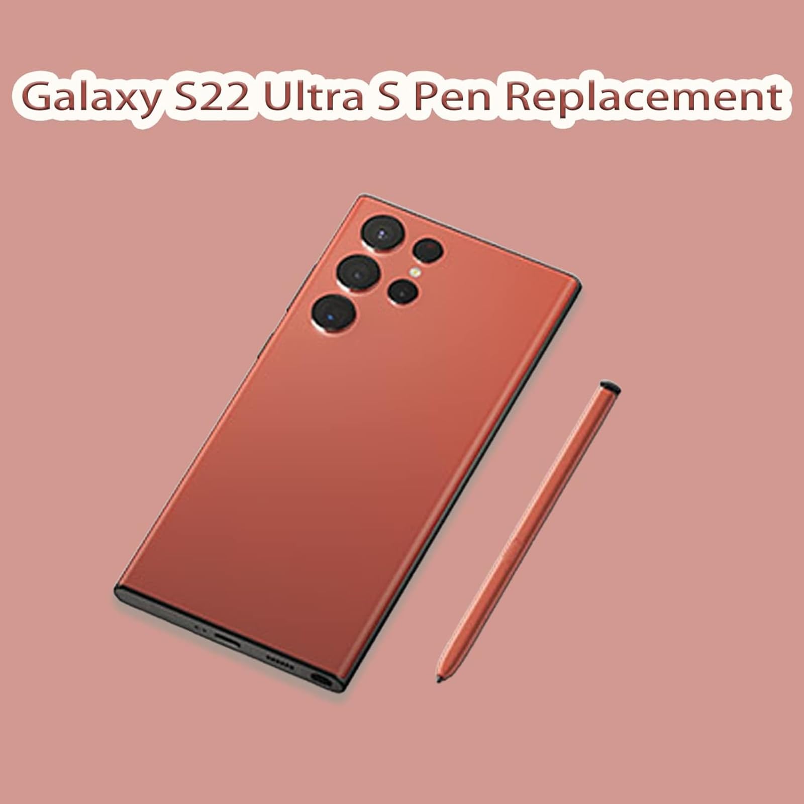 Orange Galaxy S22 Ultra Stift für Samsung Galaxy S22 Ultra 5G Touchscreen Stylus Pen Ersatzteile für Samsung Galaxy S22 Ultra S Pen, Keine Bluetooth Funktion