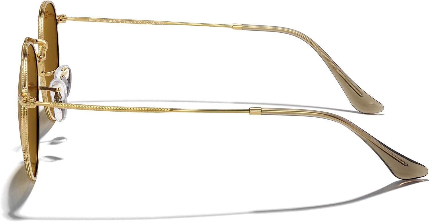 MERRY'S Trendy Round Metal Polarized Sunglasses for Women and Men Retro Classic Vintage Shades S6447 - Image 3