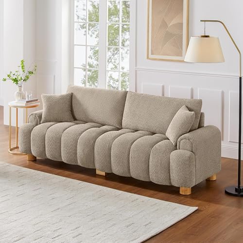 What is the Best Color for a Couch to Match Your Living Room Decor? 2 VANOMi Boucle Sofa Couch, 91