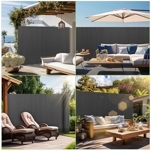 Valla de PVC S 180 x 800 cm resistente a rayos UV para ocultación de patios y vallas 5