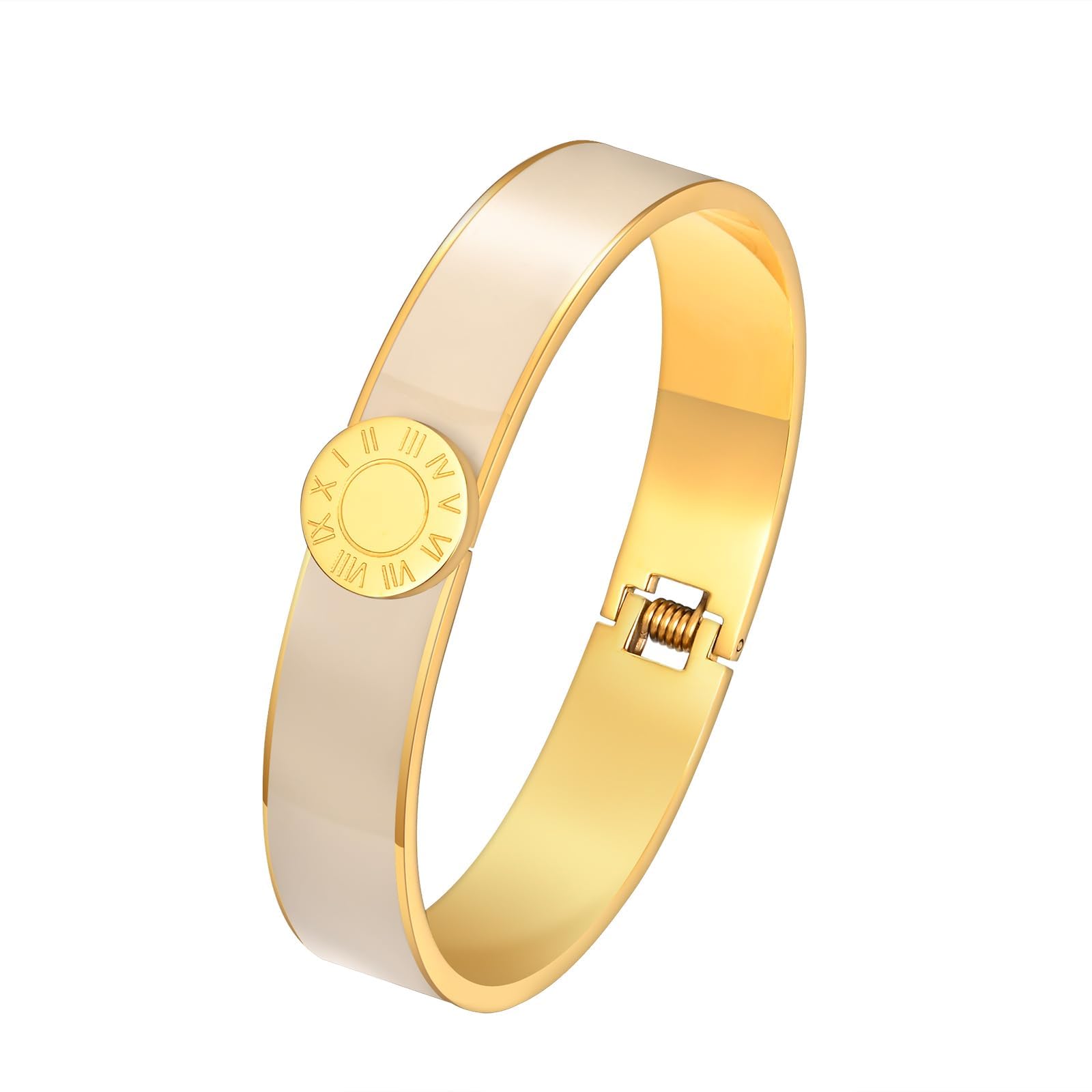 Azoneedainty Gold Bracelets For Women 14k Gold Plated Love Bangle