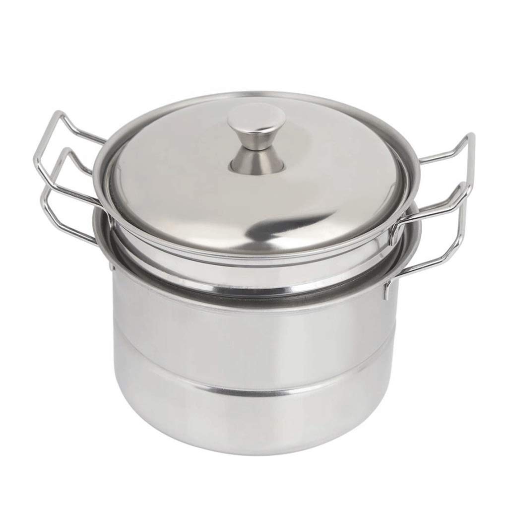 GTHTUHFD Stainless Steel Three-Layer Thick Steamer Multifunction Soup Steam Pot Universal Cooking Pots For Induction Cooker Gas Stove