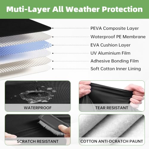 Image of Car Cover for Mazda MX-5 Miata 1989-2025,All-Weather Heavy Duty MX5 car Cover,Outdoor Full Exterior Cover for Dust, Rain, Snow & UV Protection, with Door Access Zipper