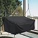STAYDEN Porch Swing Cover Waterproof Outdoor Hanging Swing Cover Tear resistant All WeatherProof Patio Furniture Covers (Black, 85x45x(32-24)inch) (56x28x(32-24)Inch)