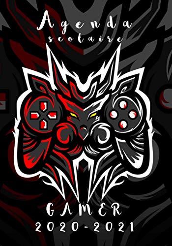 Télécharger Agenda scolaire 2020-2021: agenda semainier et journalier gamer, 2 jours par page + calendrier 2020- Livre eBook France
