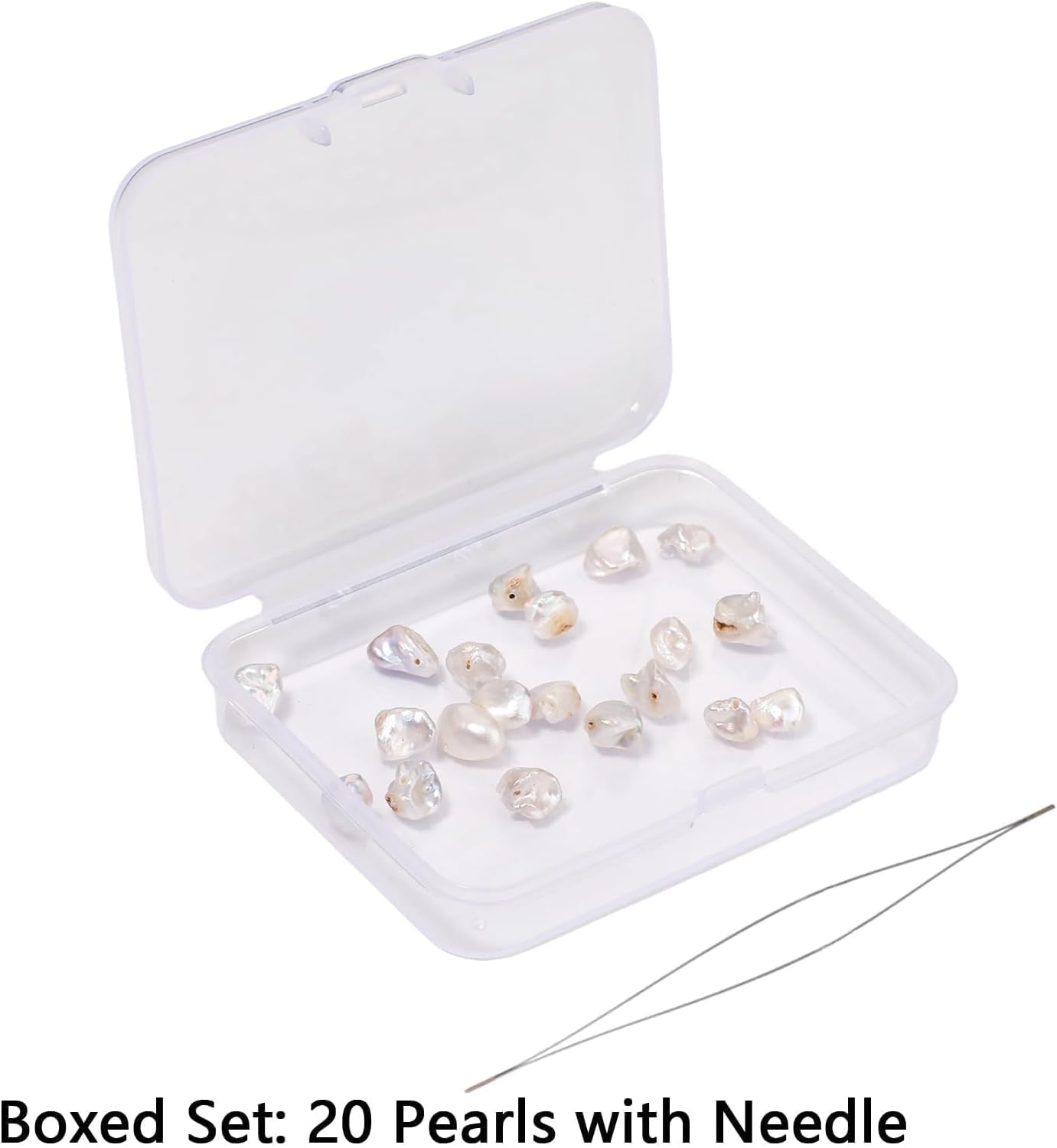 20pcs 6-8mm Keshi Baroque Pearl Beads, Irregular Freshwater Pearls for Jewelry Making, Bracelets, Necklaces and DIY Craft - Image 9