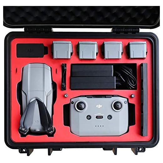 VCUTECH Mavic Air 2 Air 2S Waterproof Hard Carrying Case Compatible with DJI Mavic Air 2 Air 2S Drone/Fly More Combo & Drone Accessories, Top Grade Foam Insert, Anti-Crash with Full Protection