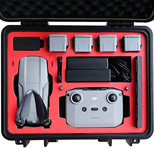 VCUTECH Mavic Air 2 Air 2S Waterproof Hard Carrying Case Compatible with DJI Mavic Air 2 Air 2S Drone/Fly More Combo & Drone Accessories, Top Grade Foam Insert, Anti-Crash with Full Protection