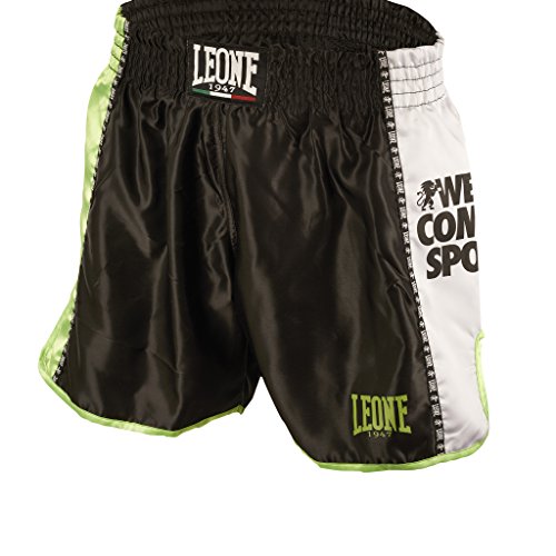 LEONE 1947 Training, Pantalones cortos Kick-thai Unisex adulto, Negro, S