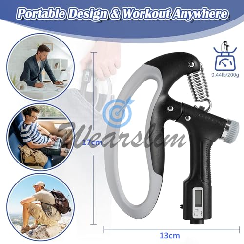 Wearslim Adjustable Hand Grip Strengthener 10-100KG - Image 7